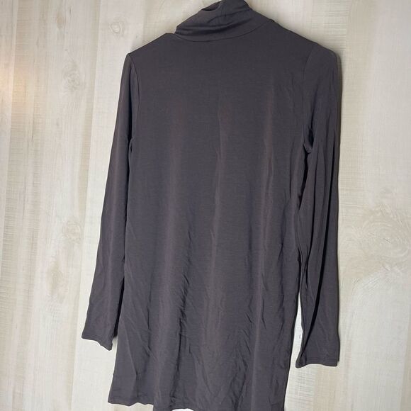 Eileen Fisher NWT brown‎ scrunch neck tunic long sleeve, size XXS - Picture 11 of 11